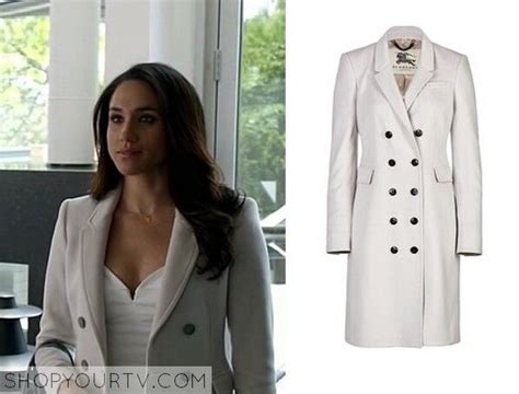 burberry coat rachel zane|WornOnTV: Rachel’s white coat on Suits .